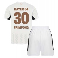 Maglia Calcio Bayer Leverkusen Jeremie Frimpong #30 Seconda Divisa Bambino 2024-25 Manica Corta (+ pantaloncini)